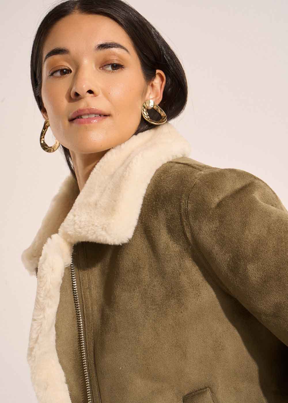 MALVINO Blouson en fausse peau lainée - 2 - Sud Express - Sud Express