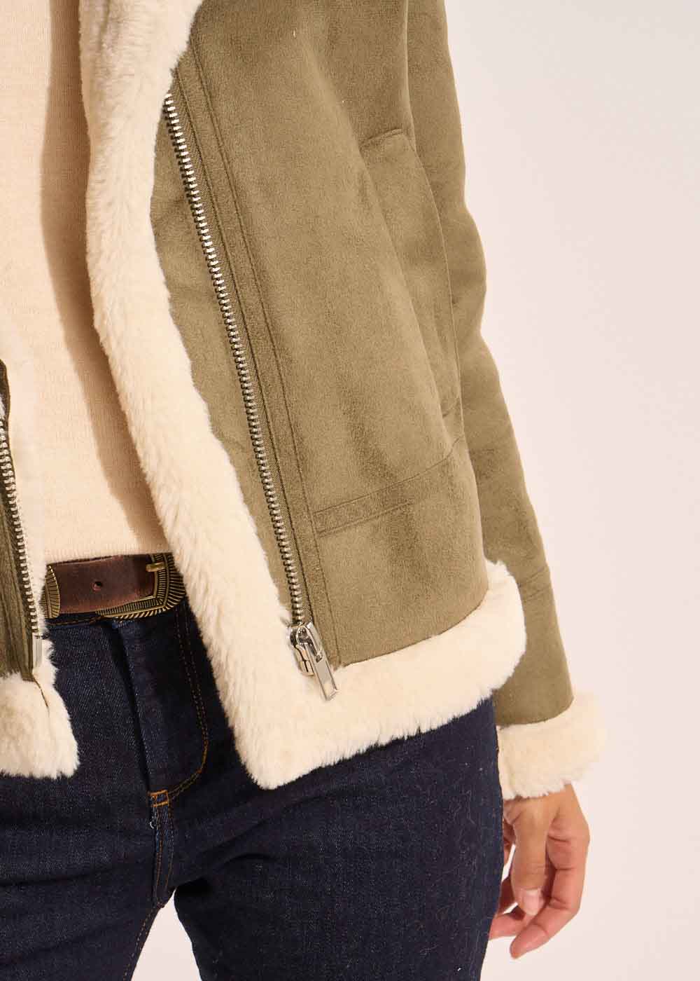 MALVINO Blouson en fausse peau lainée - 4 - Sud Express - Sud Express