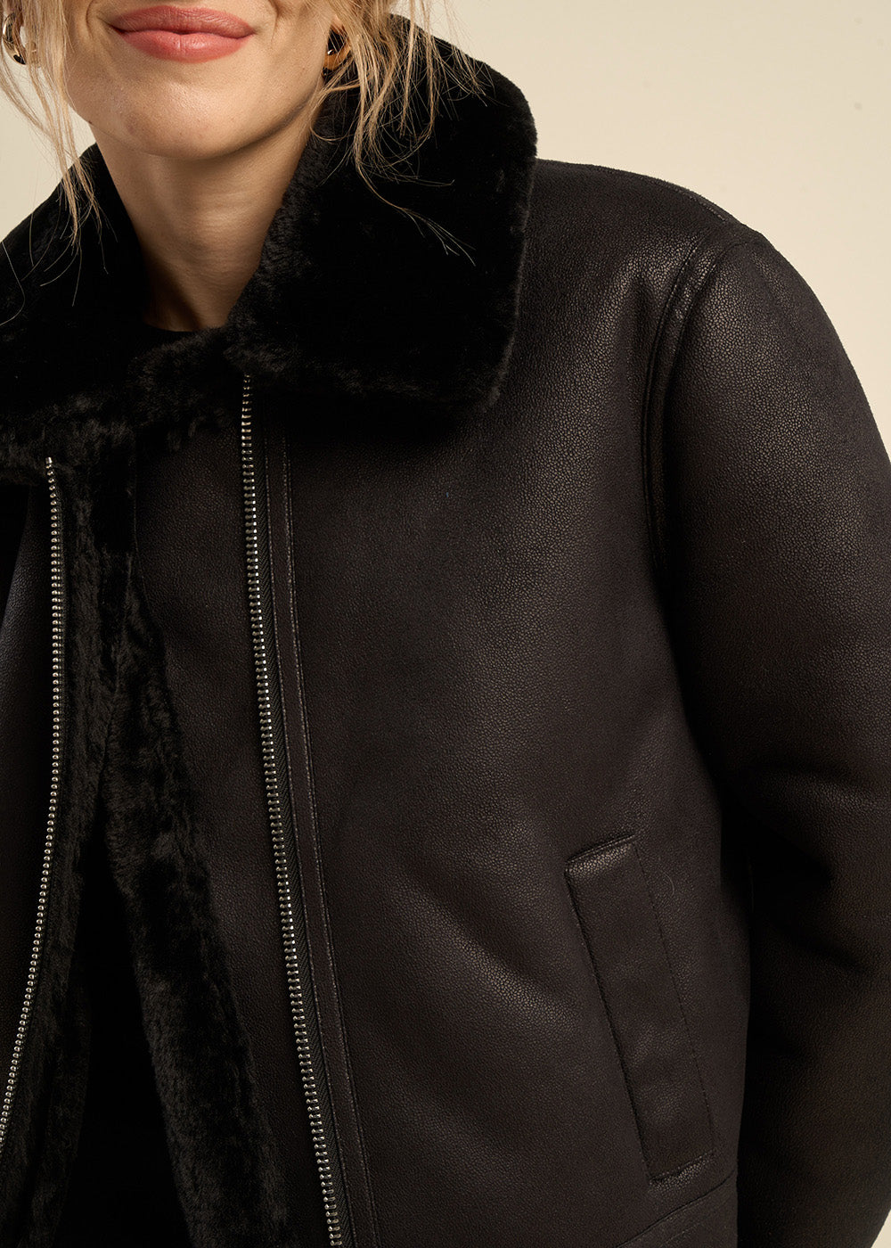 MALVINO Blouson en fausse peau lainée - 2 - Sud Express - Sud Express