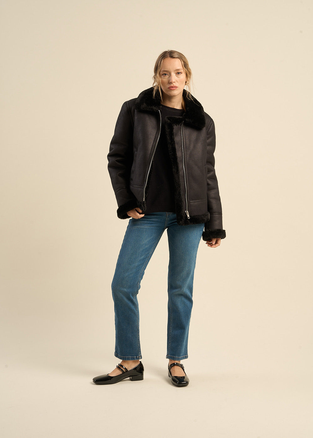 MALVINO Blouson en fausse peau lainée - 4 - Sud Express - Sud Express