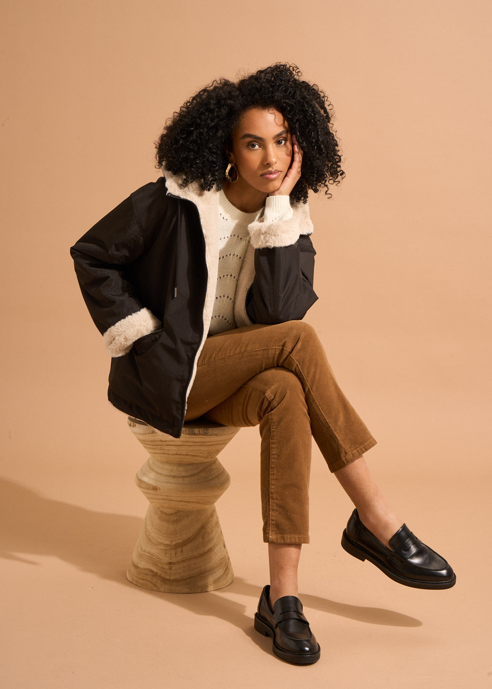 VABARIA Parka courte réversible - 1 - Sud Express - Sud Express