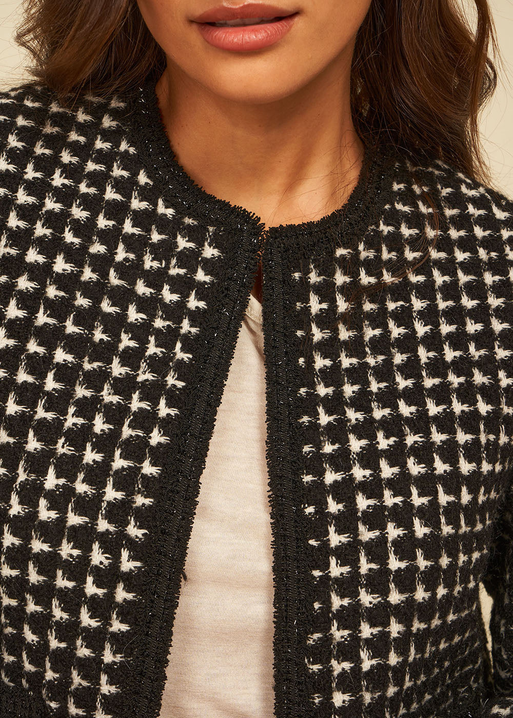 VALOU Veste en tweed bi colore - 2 - Sud Express - Sud Express