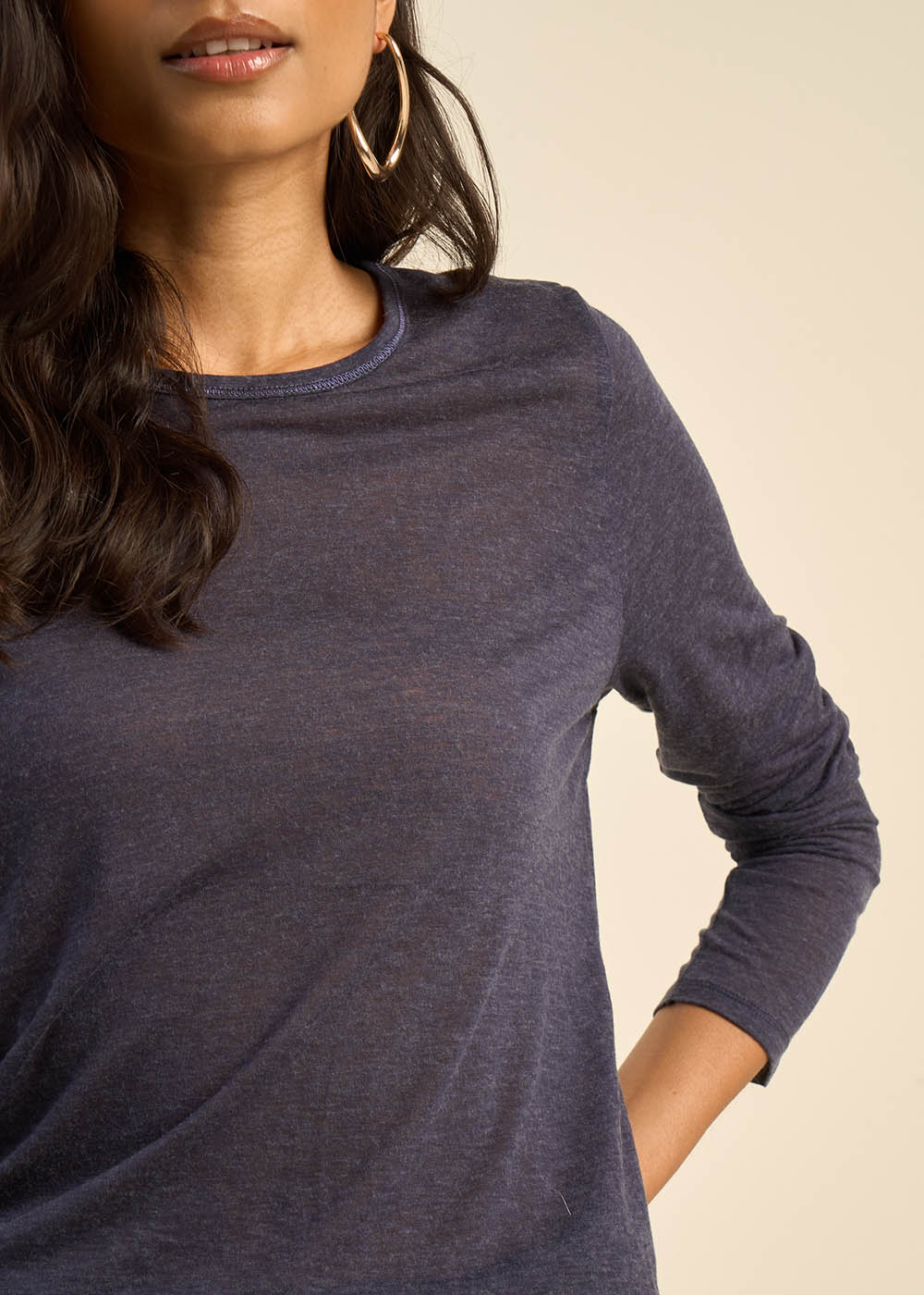TURIANE Tee-shirt en voile de laine - 2 - Sud Express - Sud Express