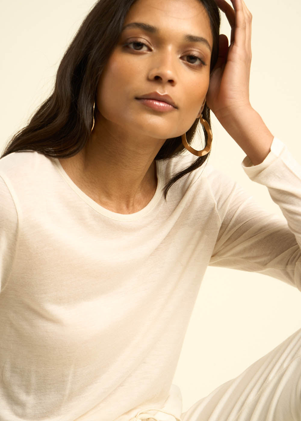 TURIANE Tee-shirt en voile de laine - 2 - Sud Express - Sud Express