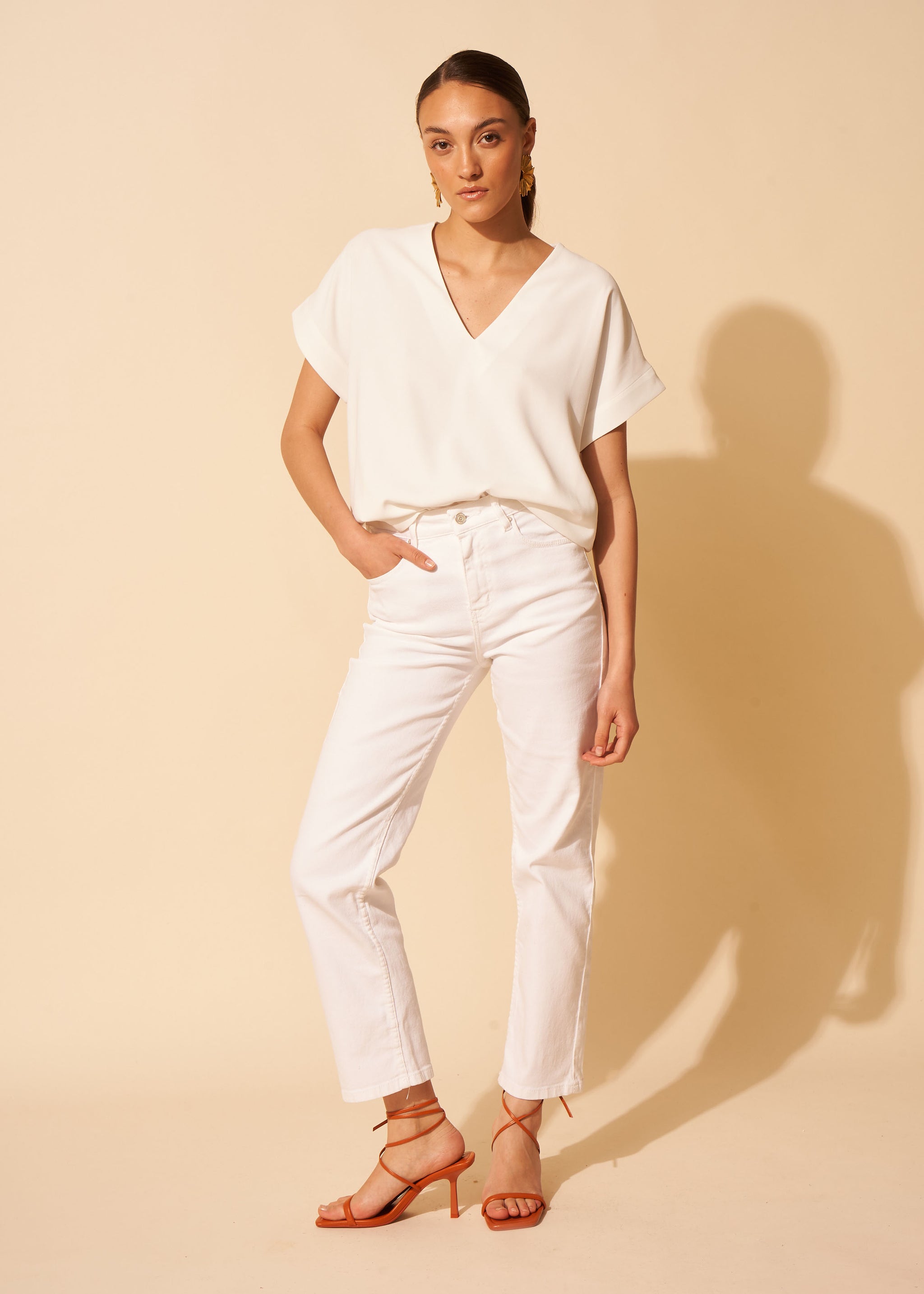 DEBBY Jean taille haute cinq poches - 4 - Sud Express - Sud Express