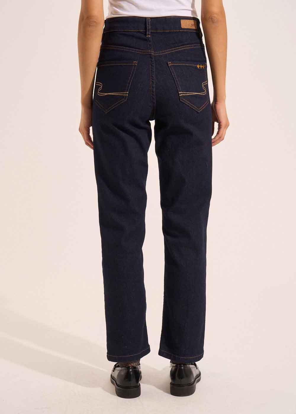 DEBBY Jean droit taille haute cinq poches - 3 - Sud Express - Sud Express