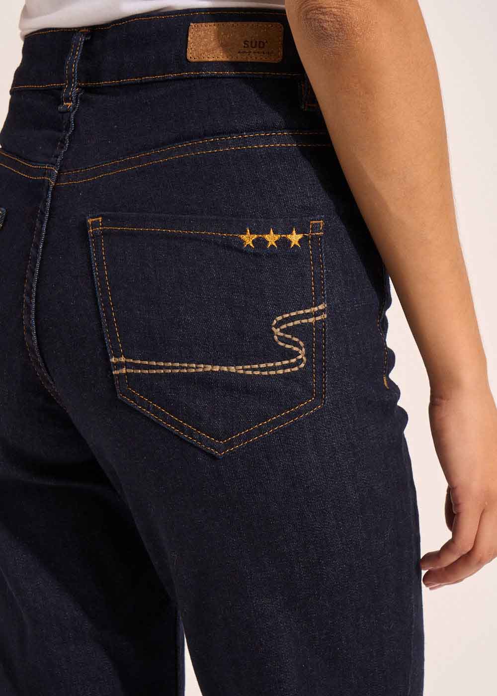 DEBBY Jean droit taille haute cinq poches - 4 - Sud Express - Sud Express