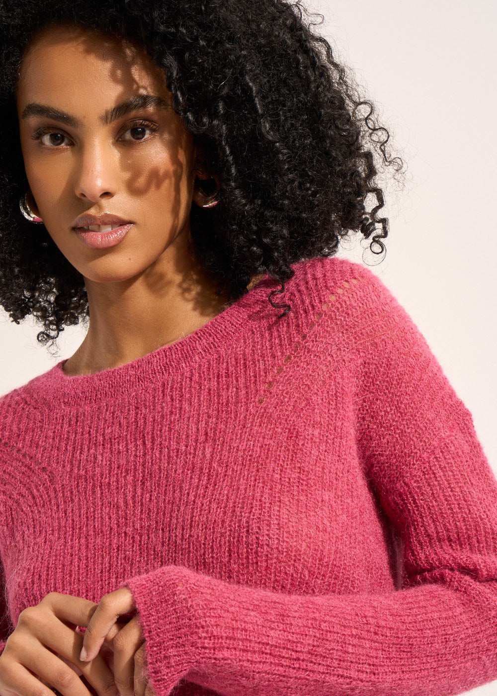 MONCOEURO Pull col rond à détails tricotés - 4 - Sud Express - Sud Express