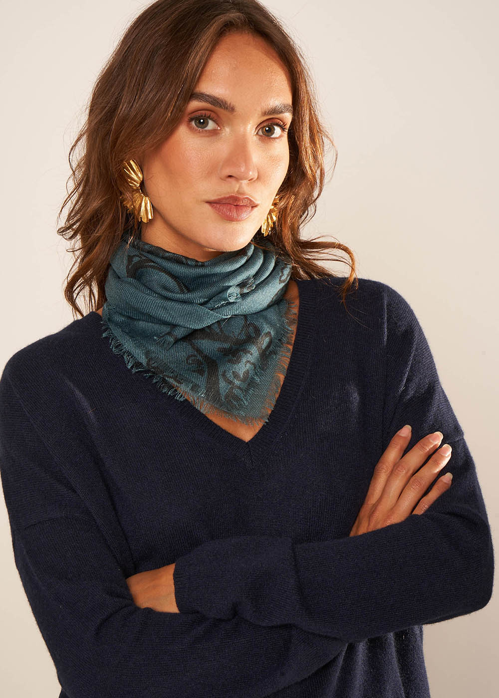 EPIC Foulard carré en laine et soie - 2 - Sud Express - Sud Express
