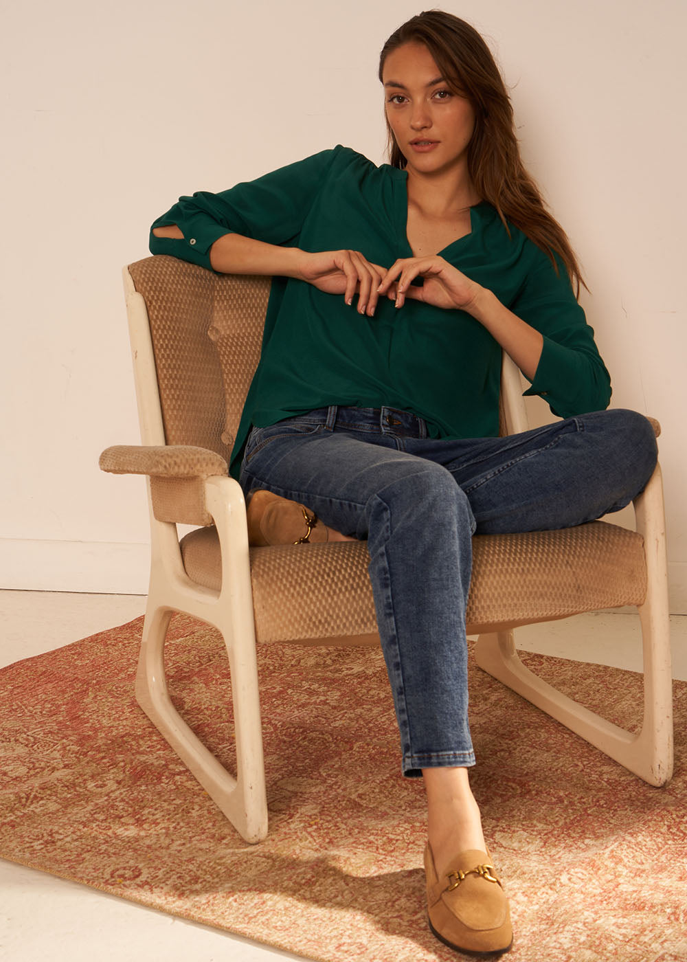 TYRAH Blouse 100% soie - 2 - Sud Express - Sud Express
