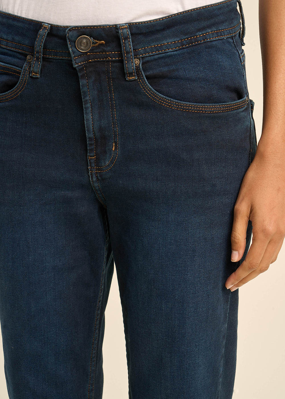 Jean boyfriend à taille médium - Sud Express - 2 - Sud Express