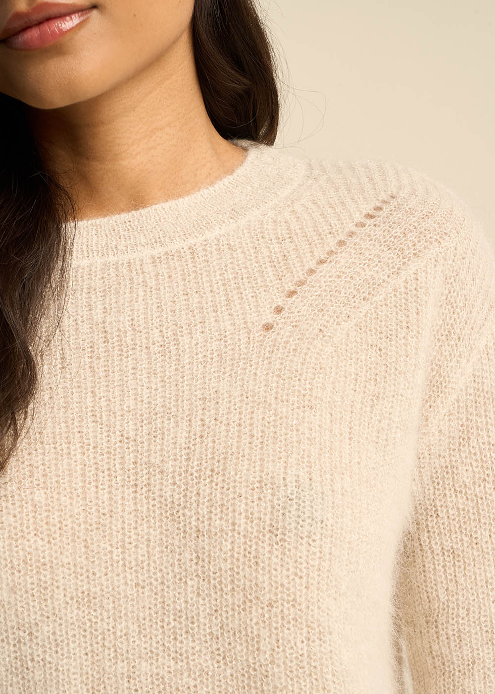 MONCOEUROX Pull col rond à détails brillants - 2 - Sud Express - Sud Express