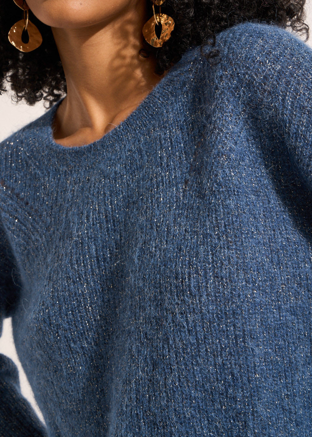 MONCOEUROX Pull col rond à détails brillants - 2 - Sud Express - Sud Express