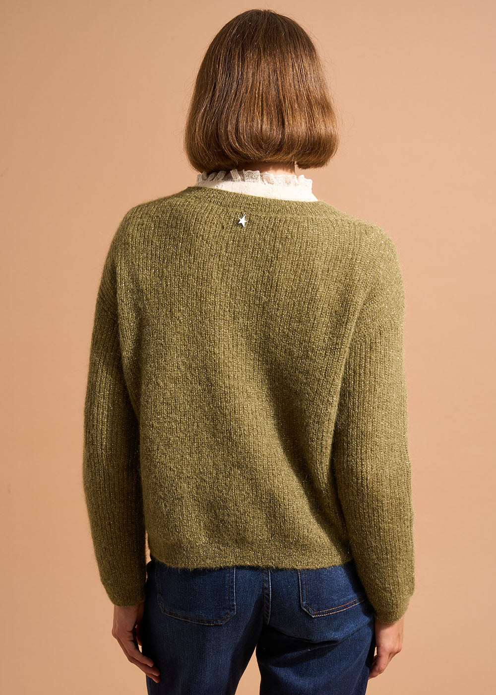 MONCOEUROX Pull col rond à détails brillants - 3 - Sud Express - Sud Express