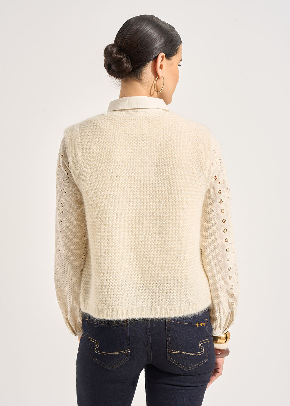 GOTANAX Gilet sans manches en mohair fils métallisés - 3 - Sud Express - Sud Express