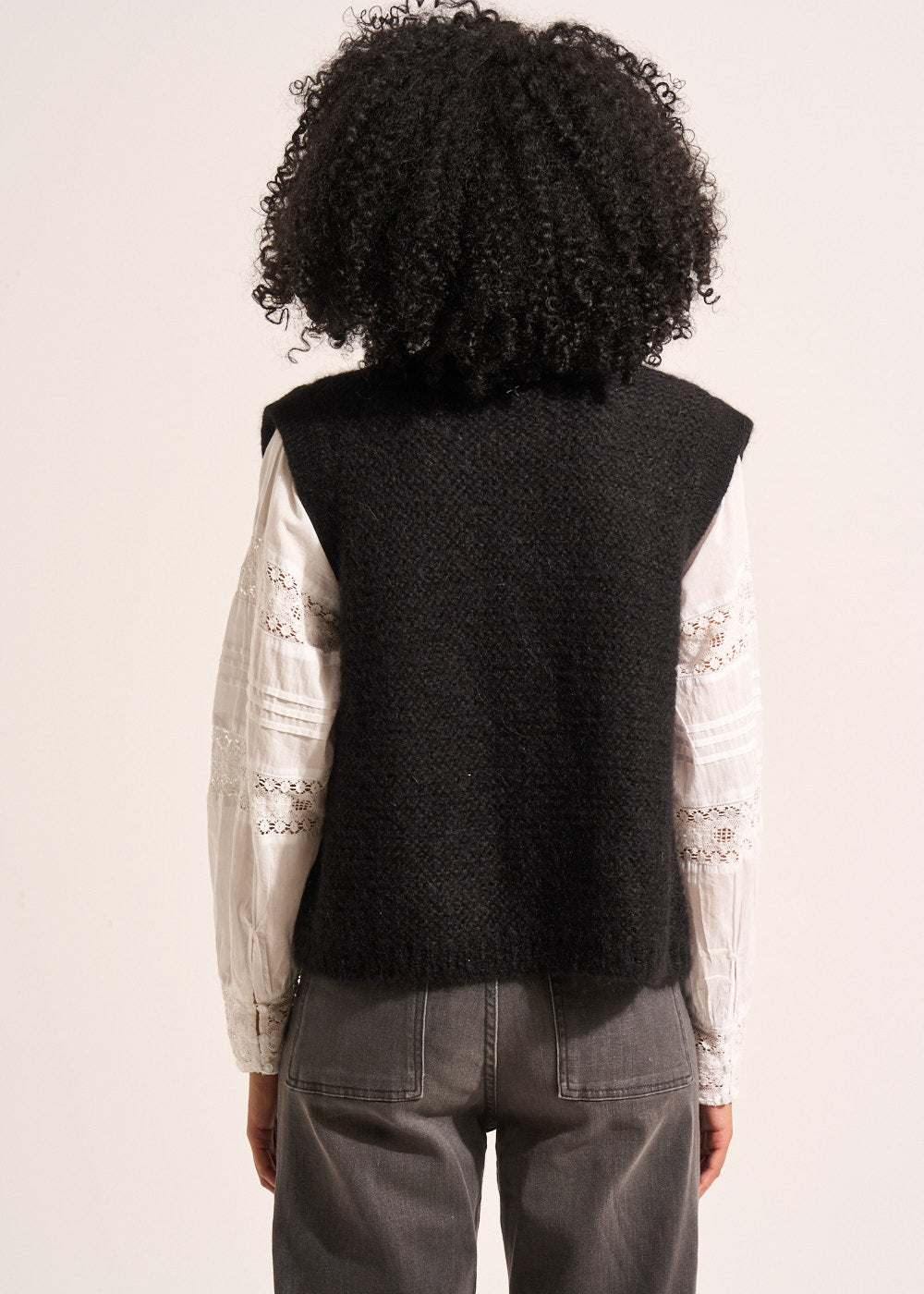 GOTANAX Gilet sans manches en mohair fils métallisés - 3 - Sud Express - Sud Express