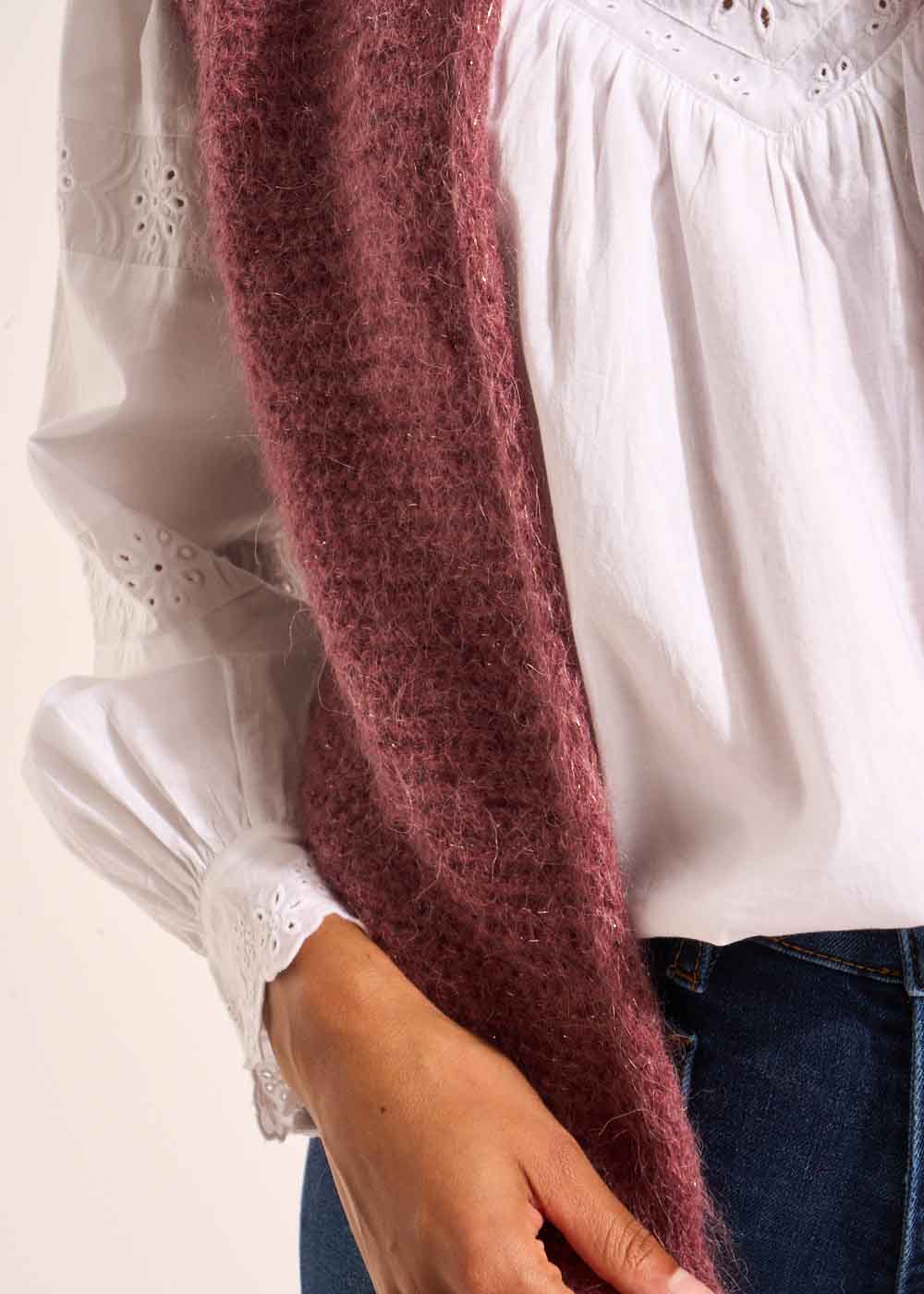 GOTANAX Gilet sans manches en mohair fils métallisés - 4 - Sud Express - Sud Express