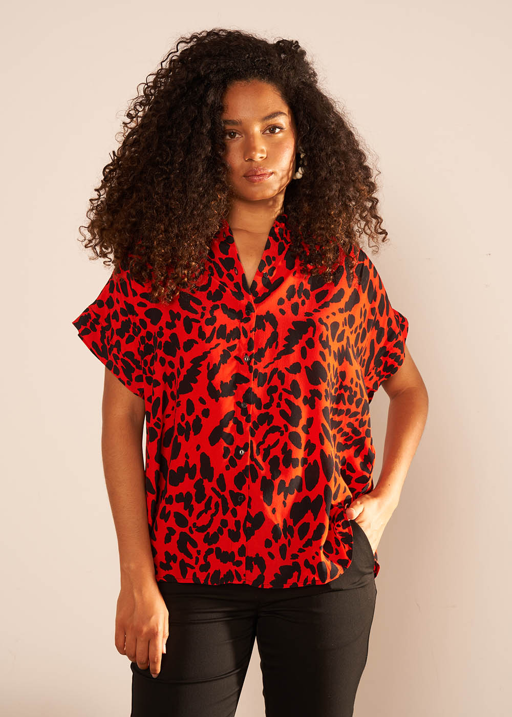CALIXIE Chemise oversize à manches courtes - 2 - Sud Express - Sud Express
