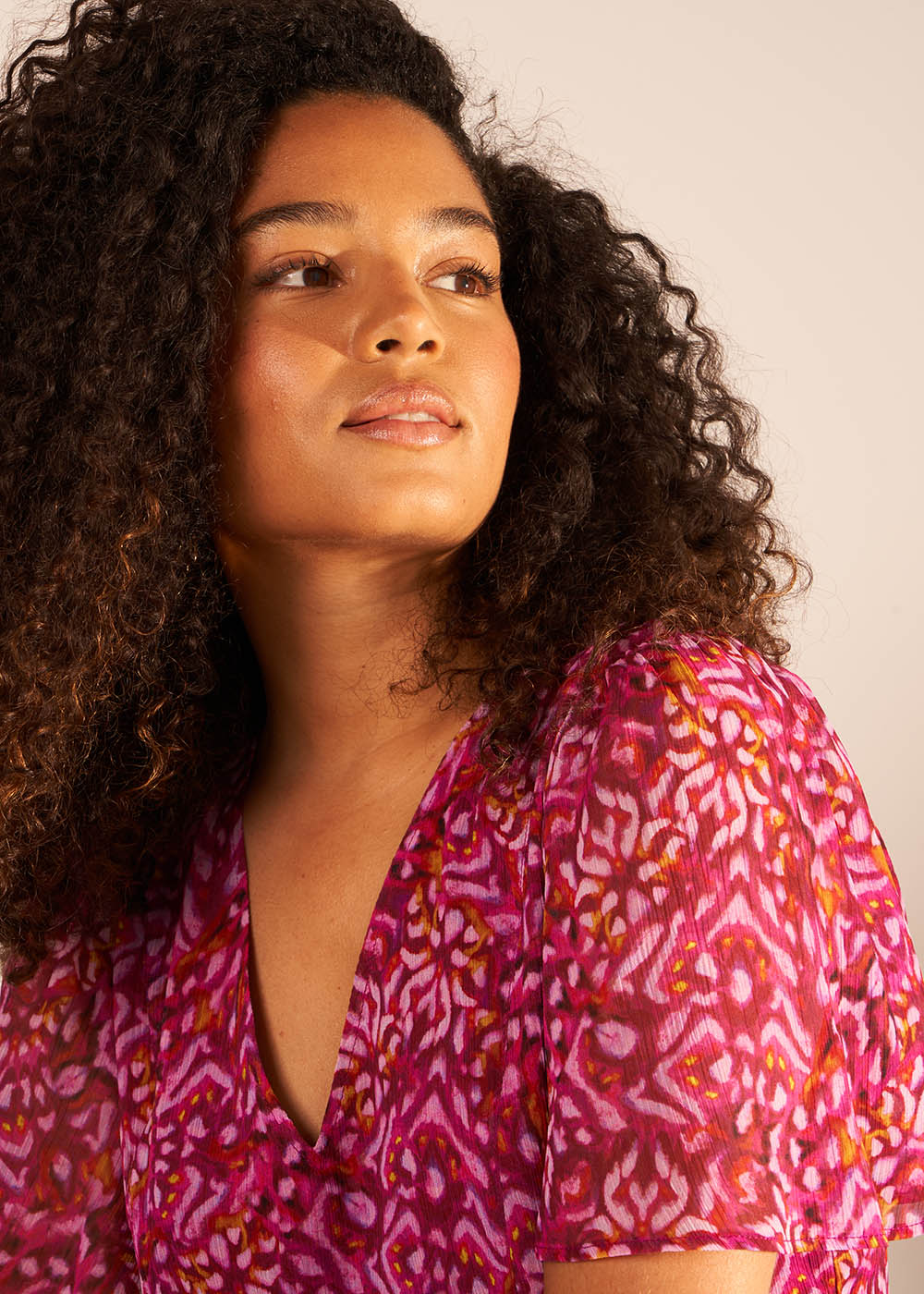 TAJORIE Blouse imprimé encolure V - 2 - Sud Express - Sud Express