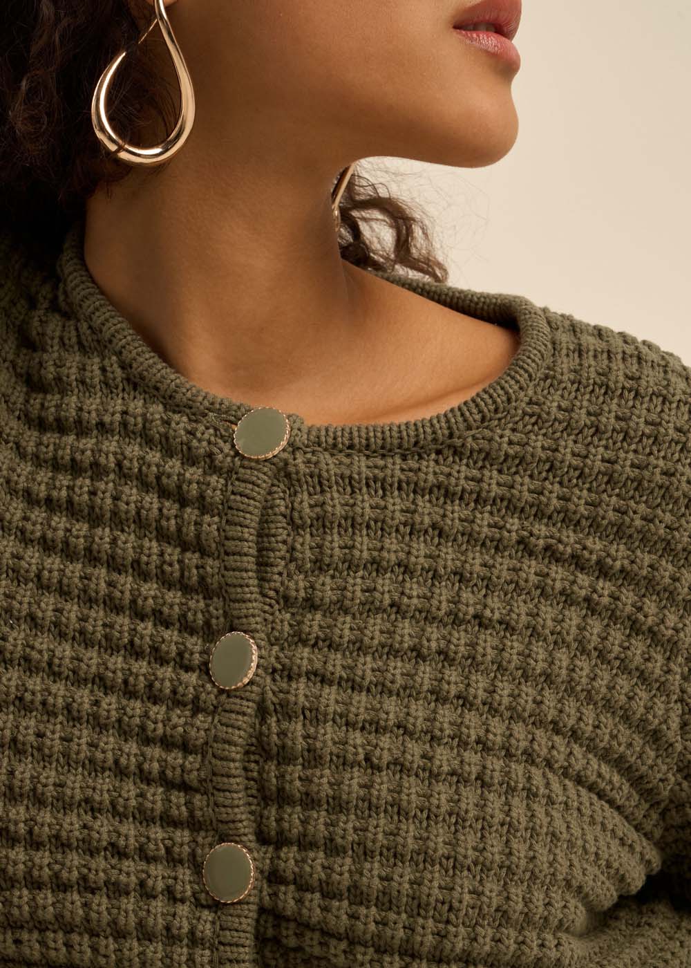 GILARY Gilet détails boutons bijoux - 2 - Sud Express - Sud Express