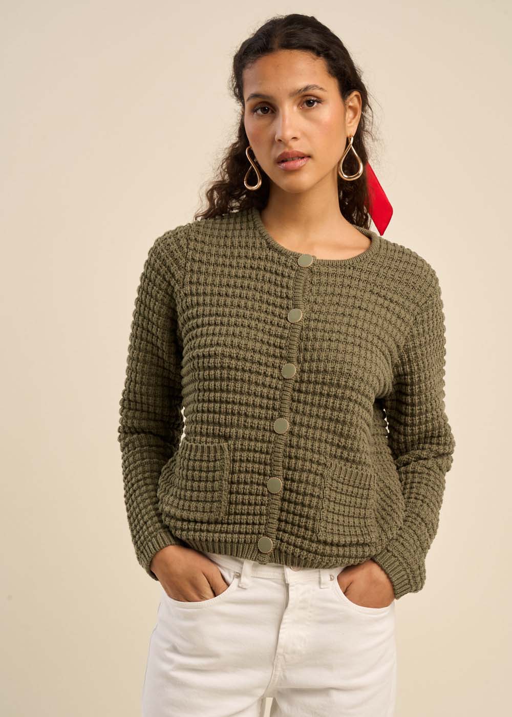 Gilet détails boutons bijoux - Sud Express - 5 - Sud Express