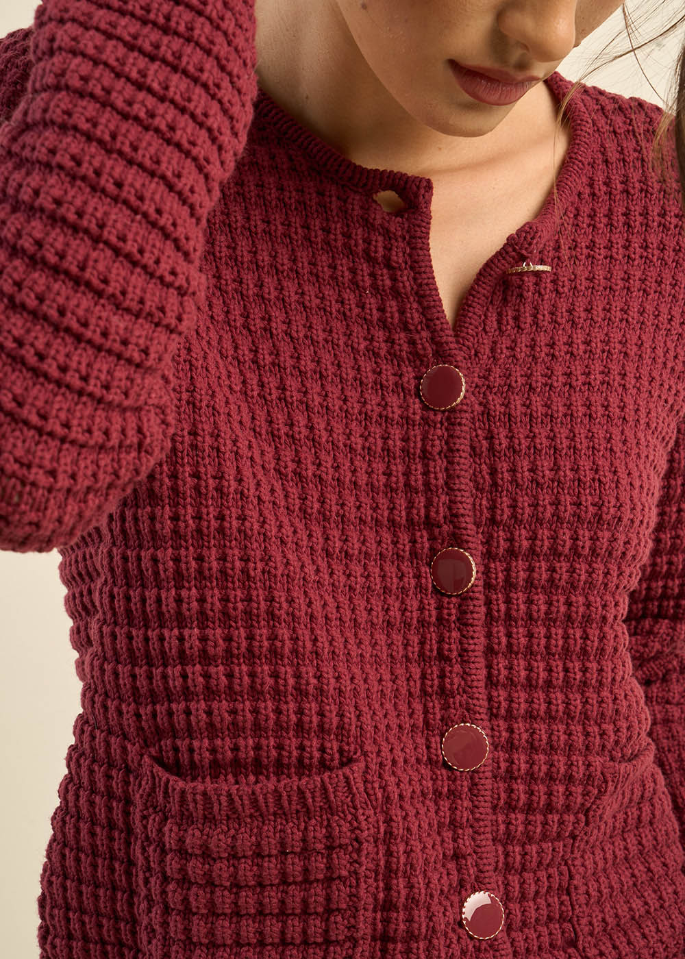 GILARY Gilet détails boutons bijoux - 2 - Sud Express - Sud Express