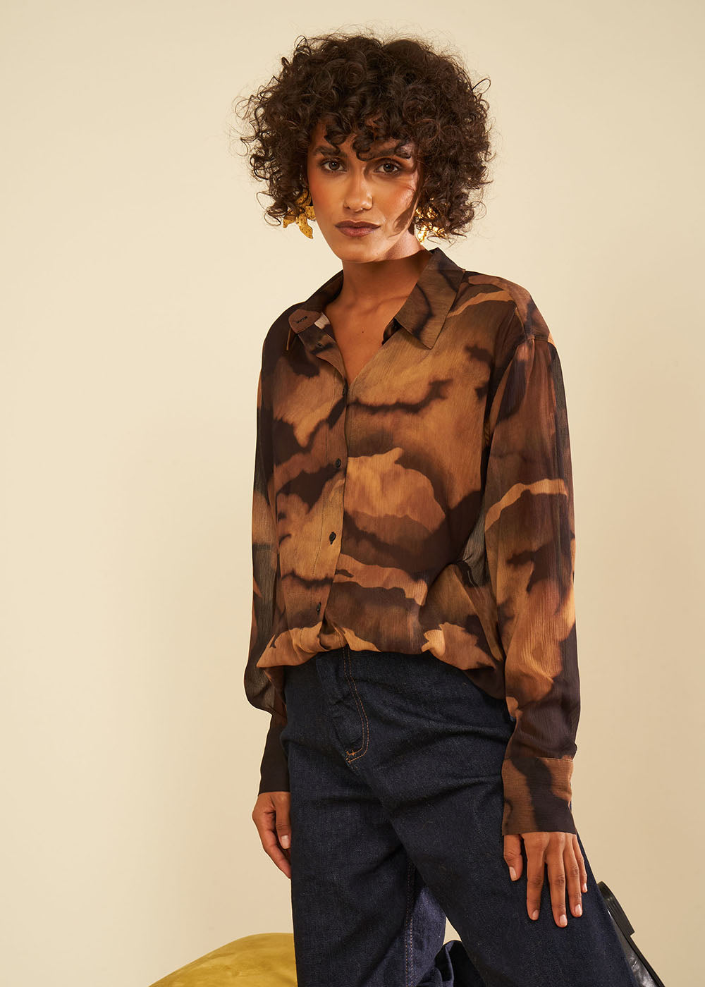 CADALIE Chemise oversize imprimée - 2 - Sud Express - Sud Express
