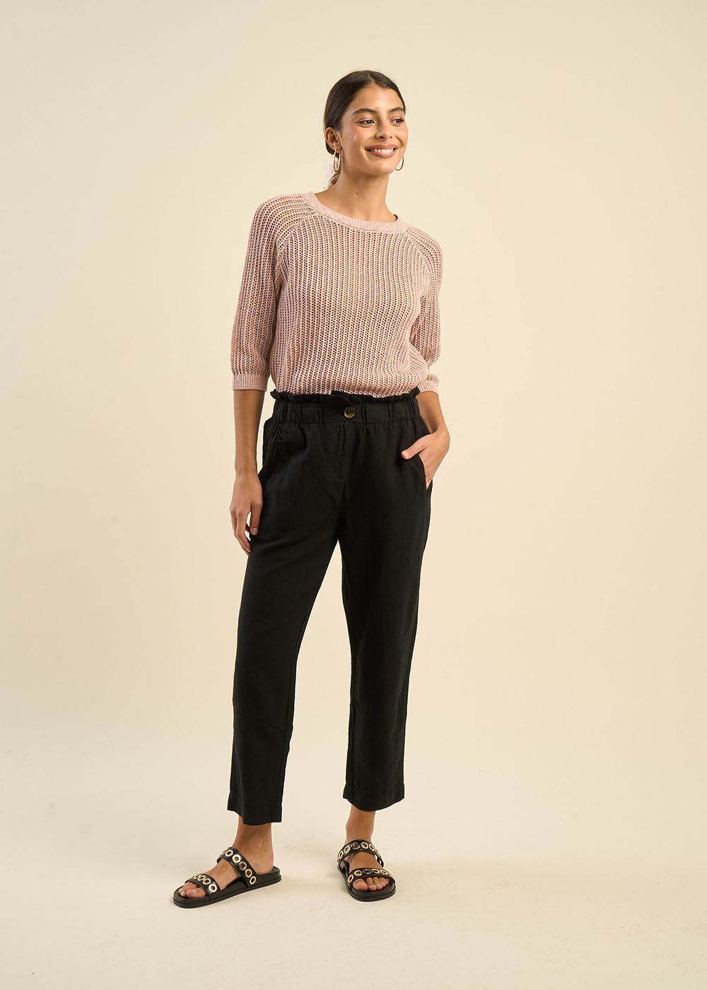 PAOLINE Pantalon slouchy 7/8 - 1 - Sud Express - Sud Express