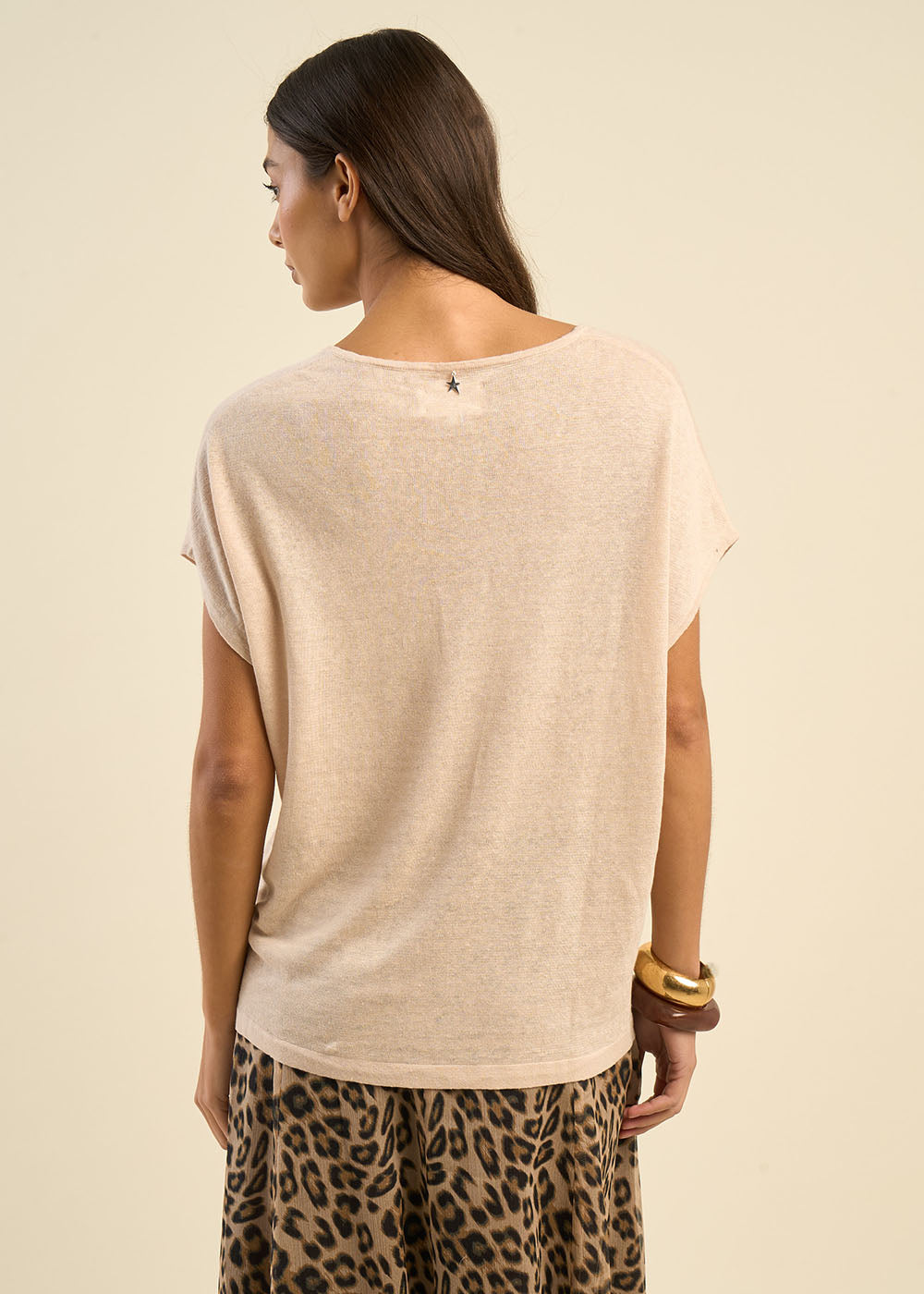 MAELLAEY Pull sans manches col V 100% lin - 4 - Sud Express - Sud Express