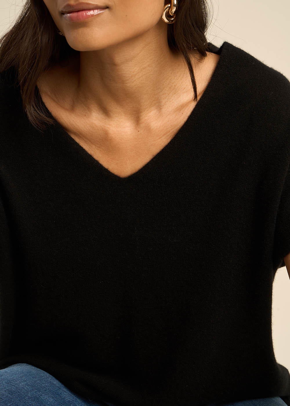 MAELLO Pull manches courtes en cachemire - 4 - Sud Express - Sud Express