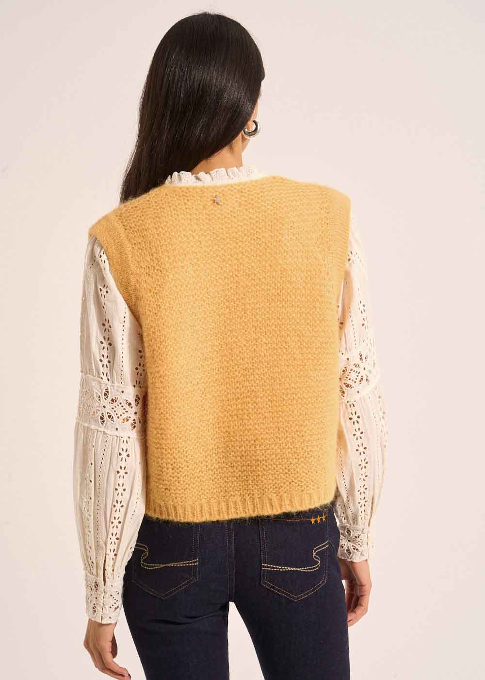GOTANA Gilet court sans manches en mohair - 3 - Sud Express - Sud Express