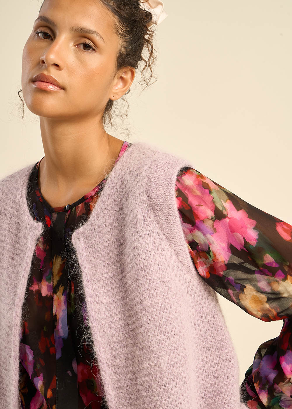 GOTANA Gilet court sans manches en mohair - 2 - Sud Express - Sud Express