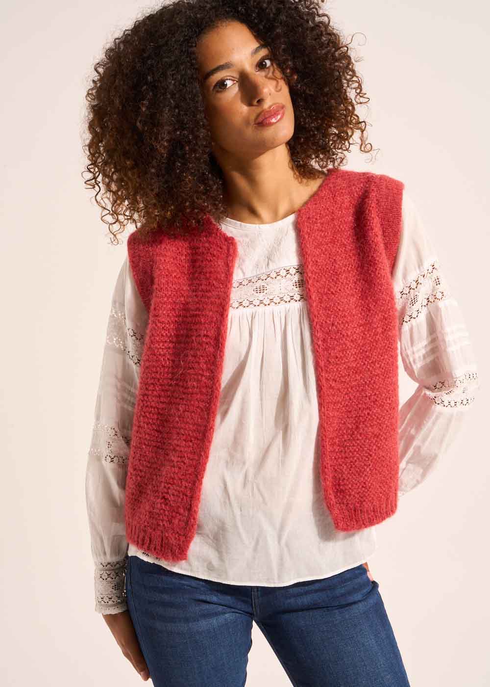 GOTANA Gilet court sans manches en mohair - 4 - Sud Express - Sud Express