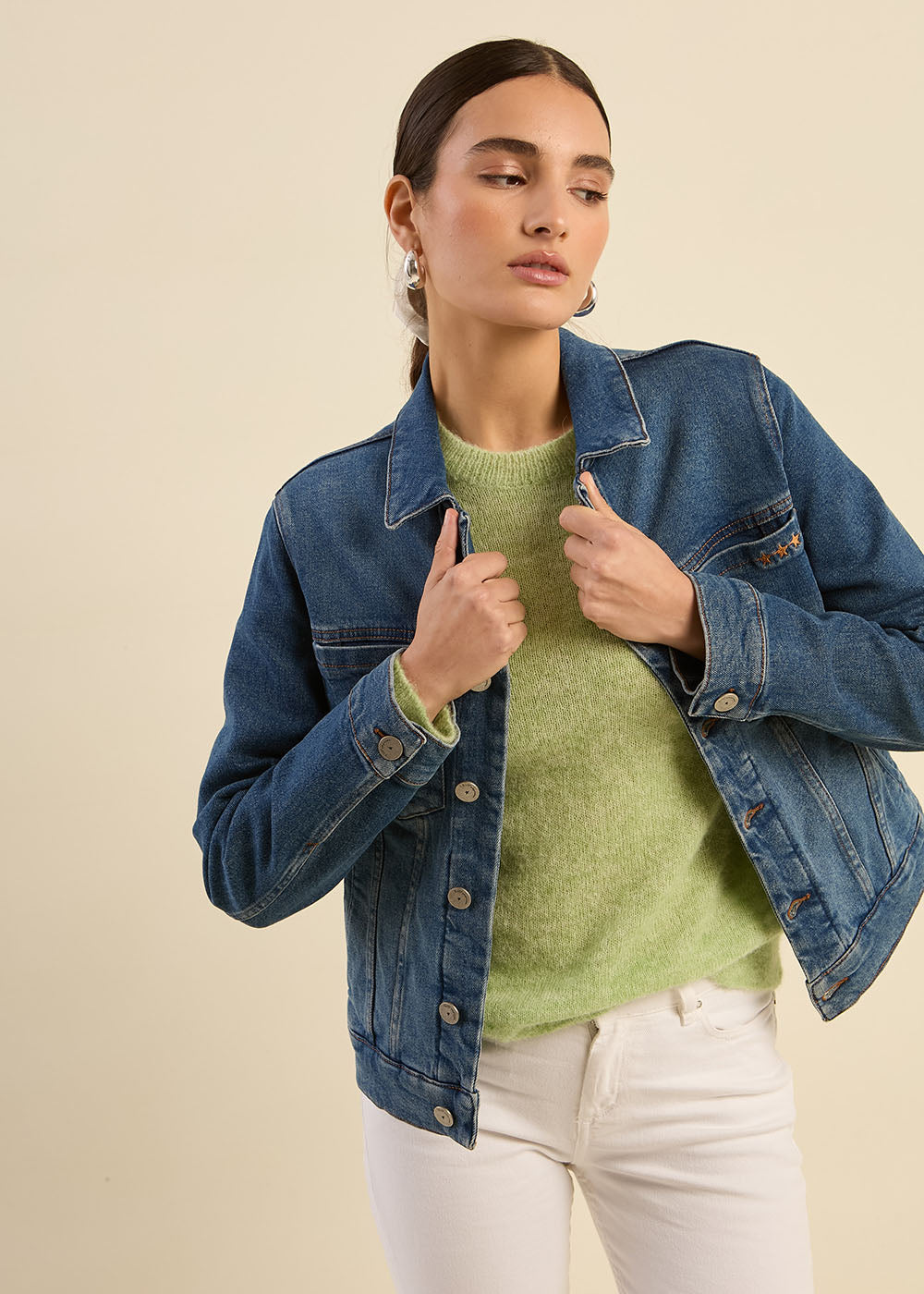 VOKOLY Veste en jean denim - 1 - Sud Express - Sud Express