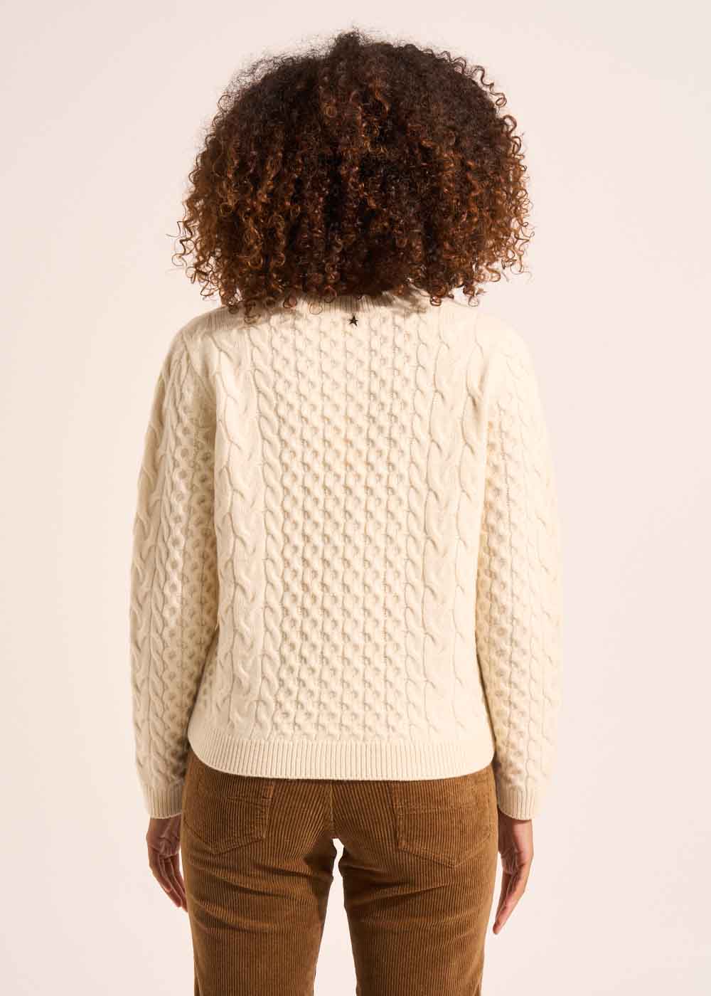 GILIA Gilet cardigan torsadé en laine avec poches plaquées - 3 - Sud Express - Sud Express