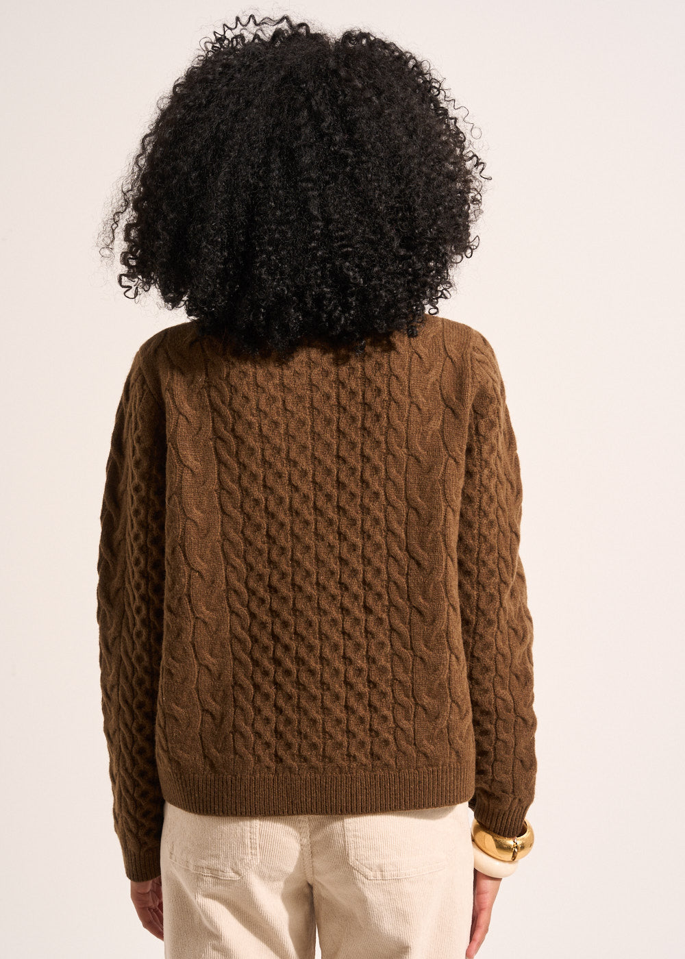 GILIA Gilet cardigan torsadé en laine avec poches plaquées - 3 - Sud Express - Sud Express