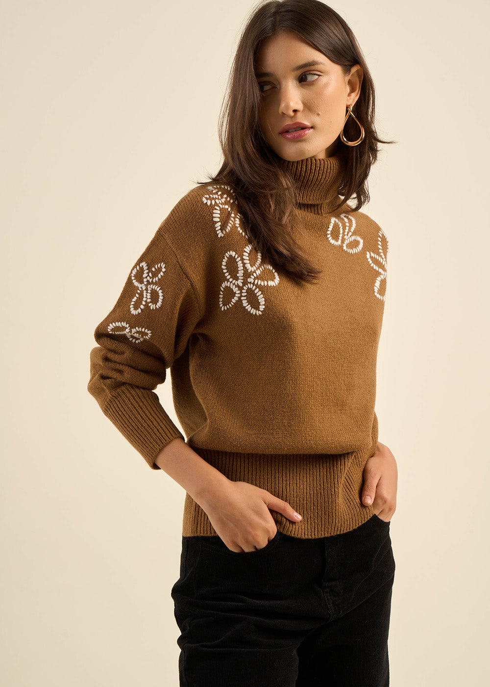 MADONIA Pull à broderies fantaisies - 2 - Sud Express - Sud Express