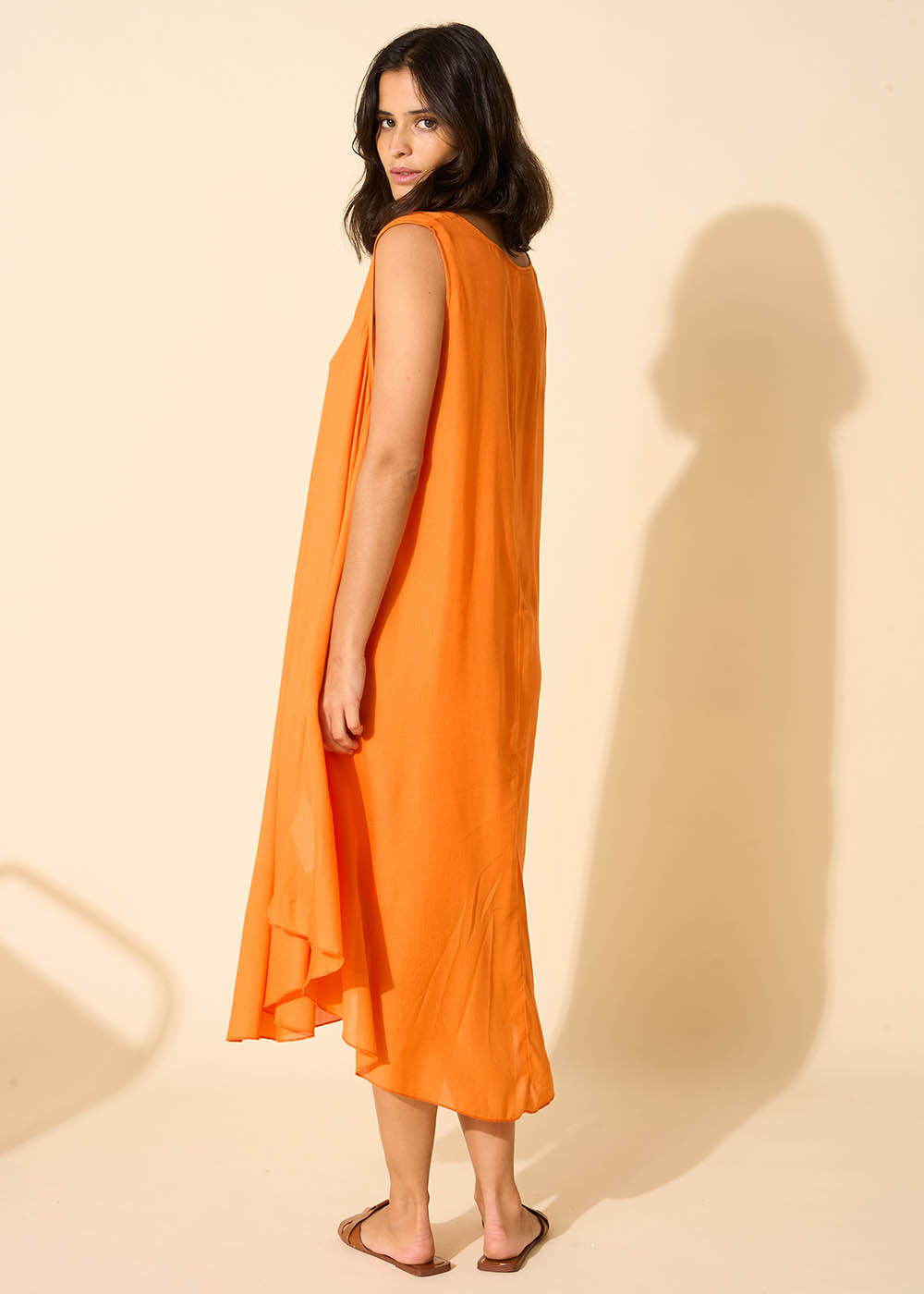 RIMITI Robe midi à col V - 3 - Sud Express - Sud Express