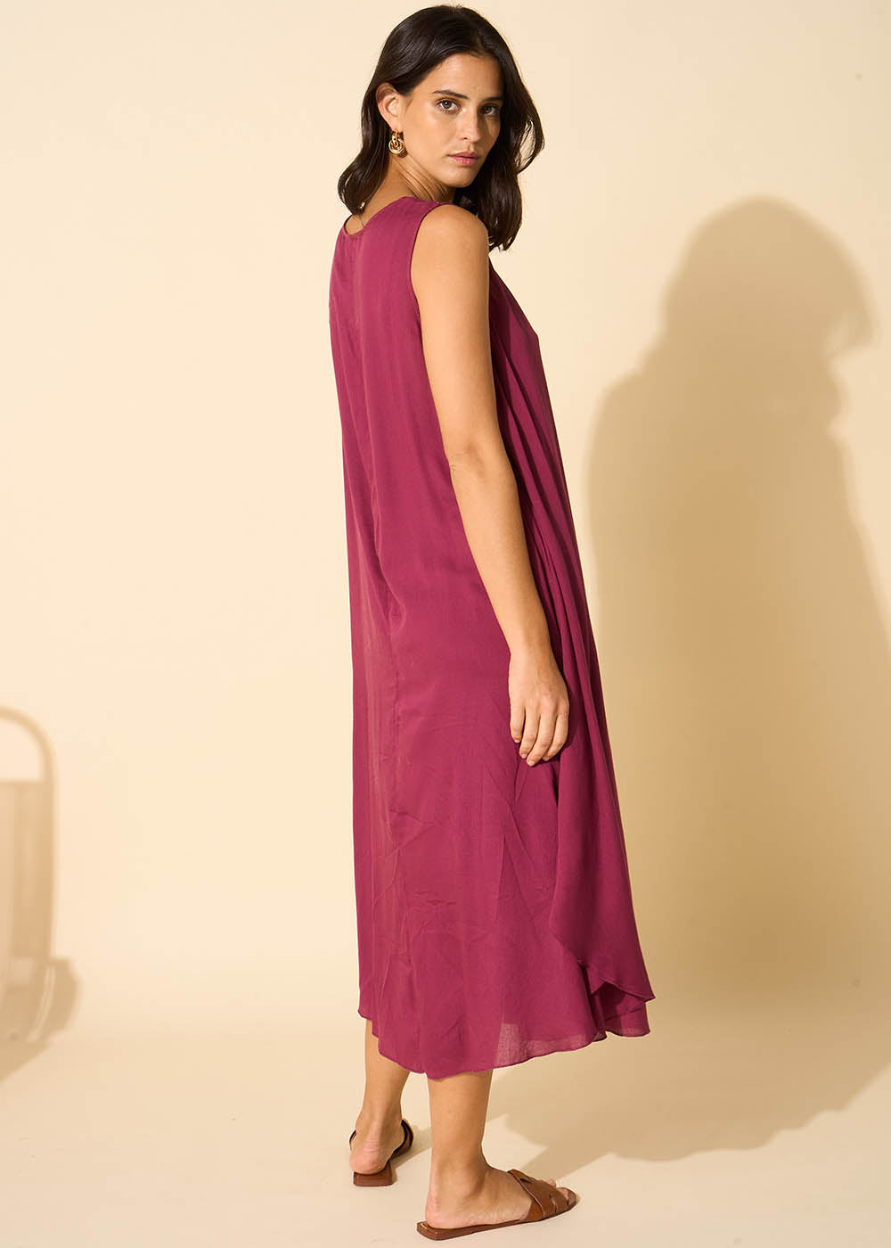 RIMITI Robe midi à col V - 3 - Sud Express - Sud Express