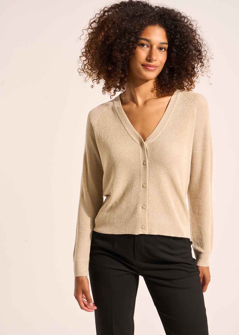 GILY Gilet avec détails brillants - 1 - Sud Express - Sud Express