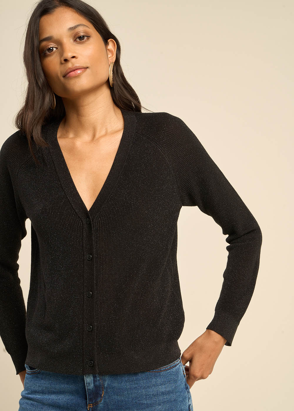 GILY Gilet avec détails brillants - 1 - Sud Express - Sud Express