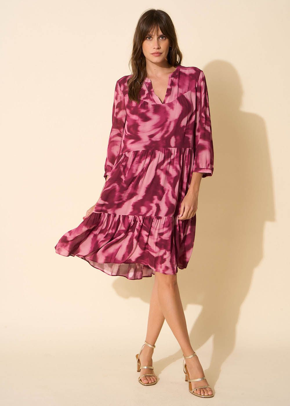 RAMIRA Robe imprimée avec volants - 1 - Sud Express - Sud Express