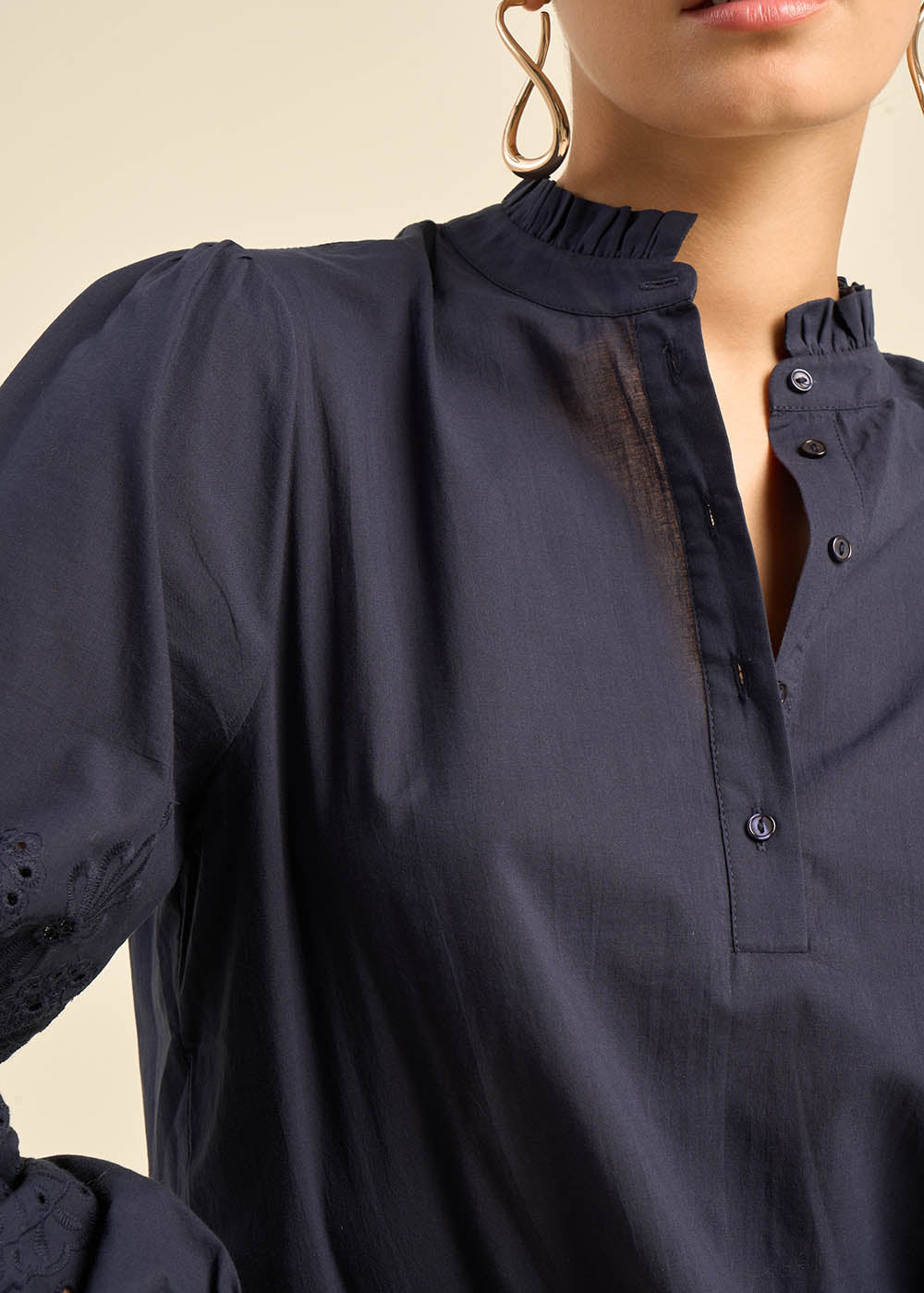 CHALIBA Blouse avec détails brodés - 2 - Sud Express - Sud Express