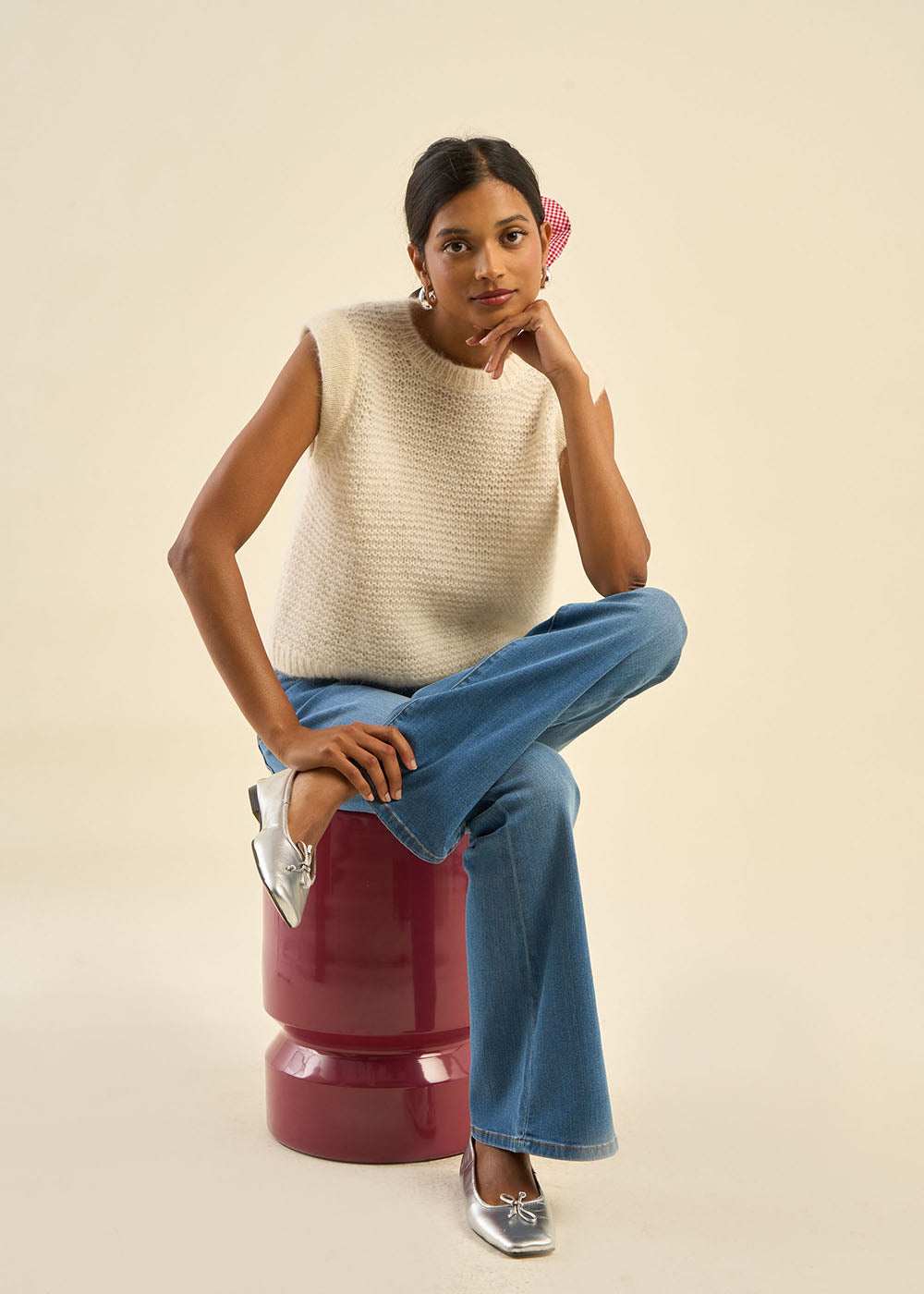 Pull à col rond sans manches - Sud Express - 4 - Sud Express