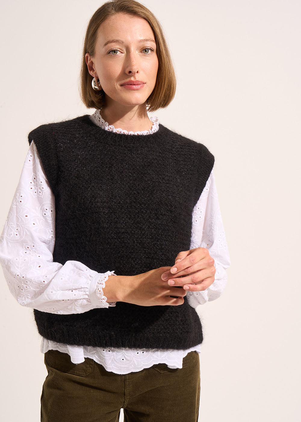 MOTANA Pull à col rond sans manches - 1 - Sud Express - Sud Express