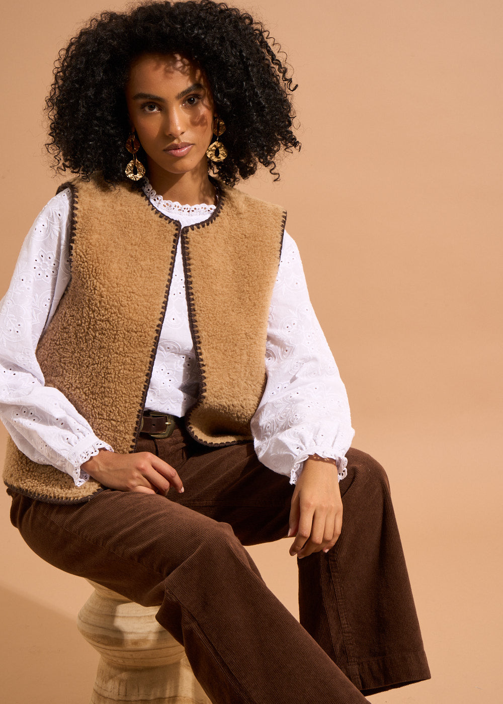 GIRA Gilet en fausse fourrure - 1 - Sud Express - Sud Express