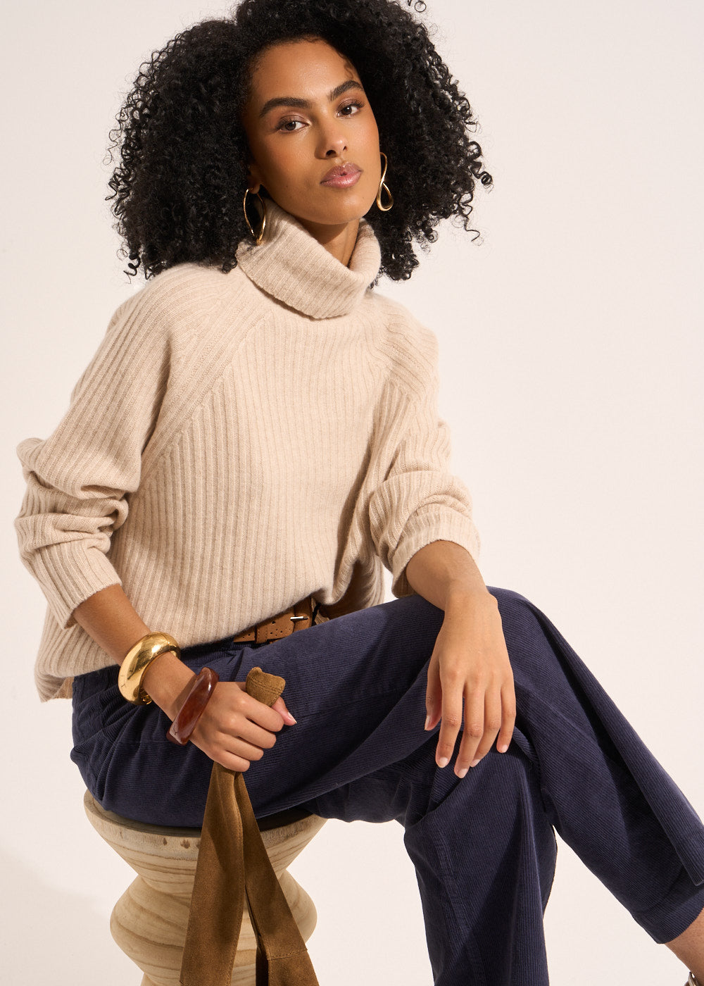 MADINAX Pull col roulé en cachemire - 1 - Sud Express - Sud Express