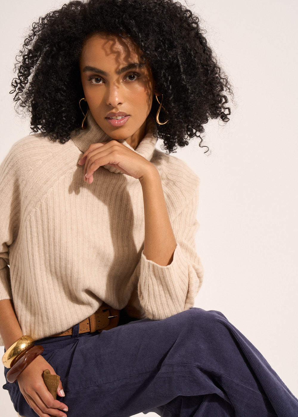 Pull col roulé en cachemire - Sud Express - 4 - Sud Express