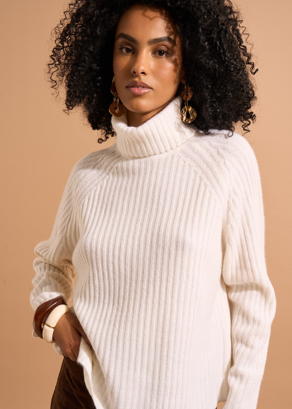 Pull col roulé en cachemire - Sud Express - 5 - Sud Express