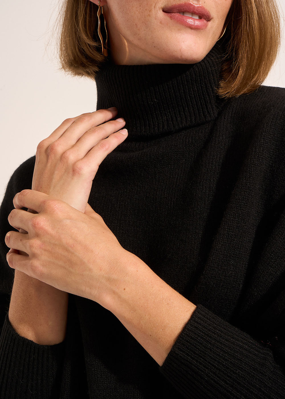 MONPRANO Pull col roulé en cachemire - 2 - Sud Express - Sud Express